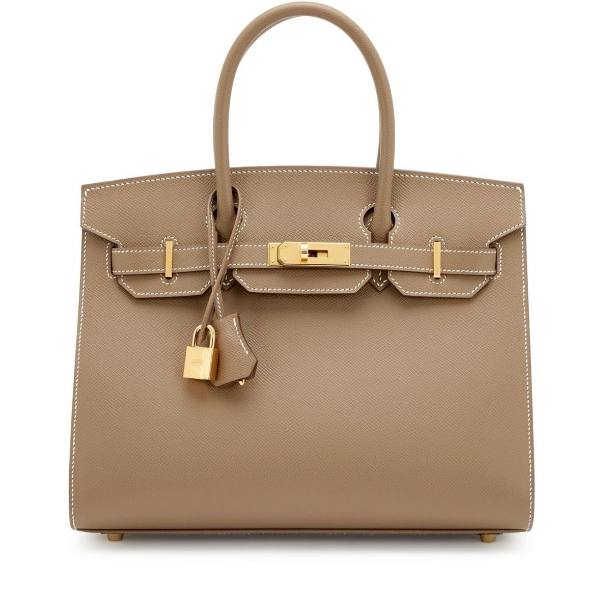 Sac Hermès, Taupe 30 cm