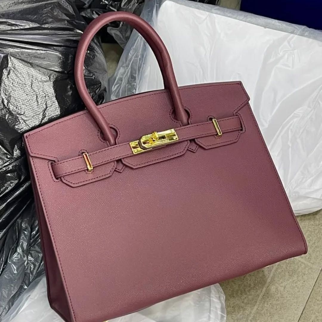 Sac Hermès, Rouge bordeaux 30 cm