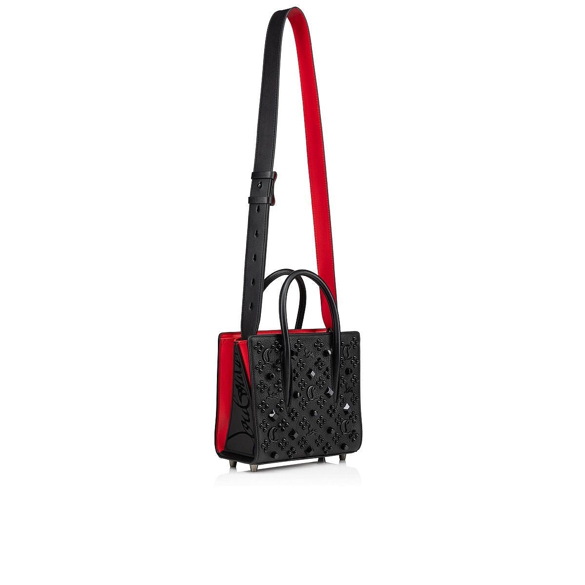 Sac Louboutin Noir avec fond Rouge