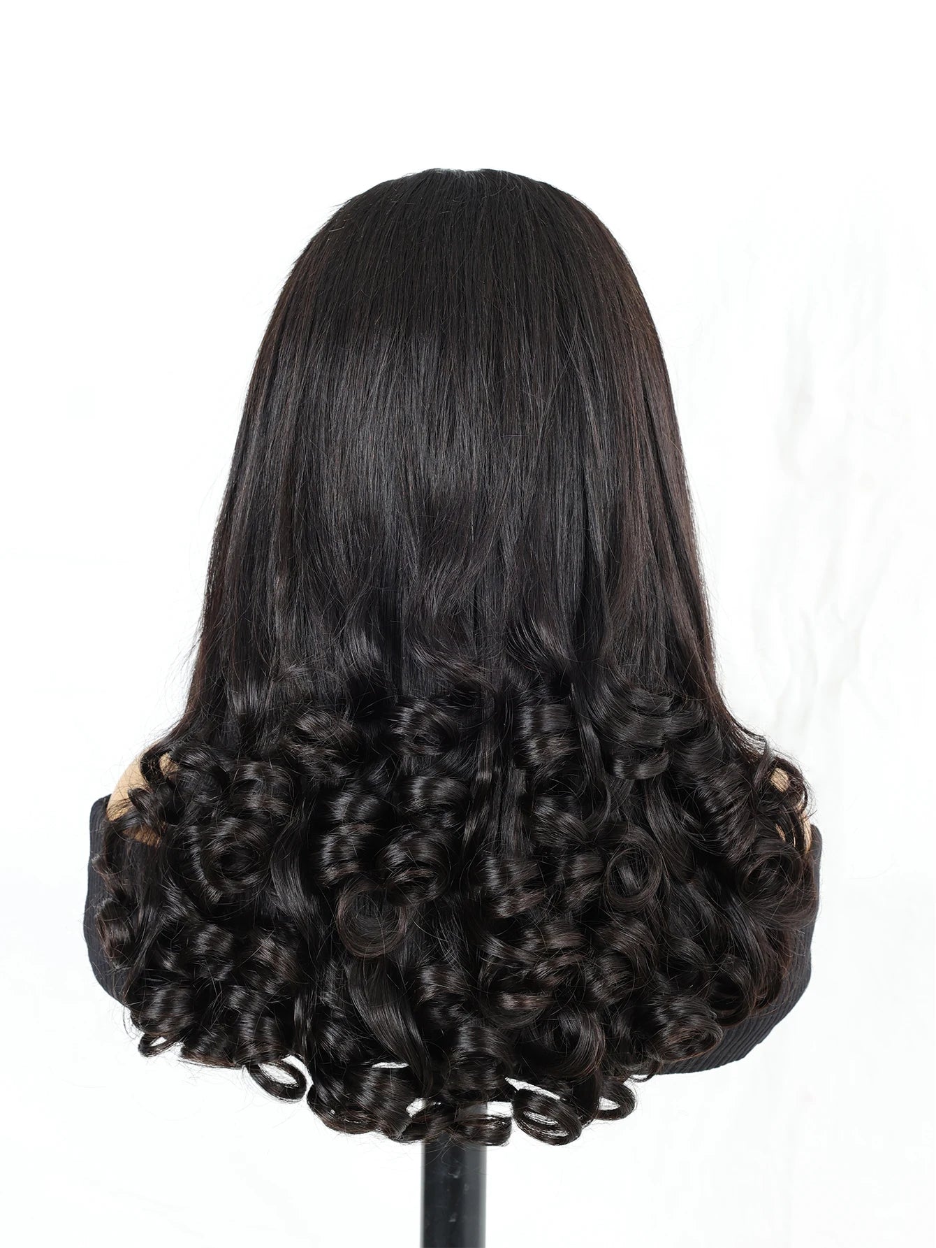 Perruque Baba Curl, Noire, Lace HD