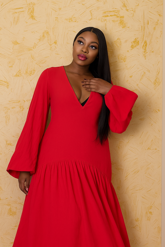 Robe Longue Rose Fuchsia