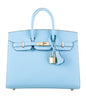 Sac Hermès, Bleu ciel 30 cm