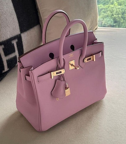 Sac Hermès, Rose Bonbon 30 cm