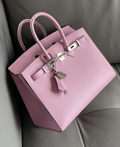 Sac Hermès, Rose Bonbon 30 cm