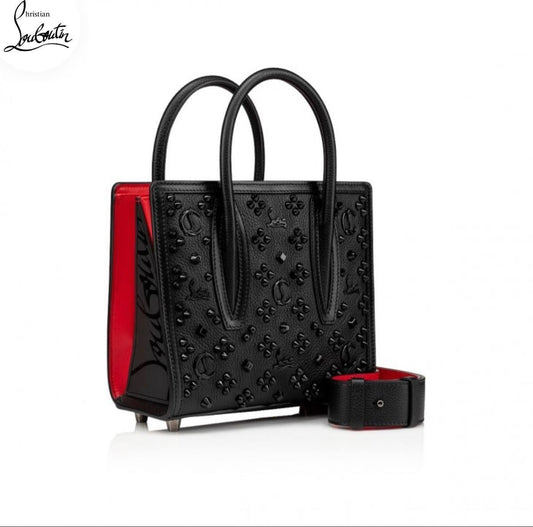 Sac Louboutin Noir avec fond Rouge